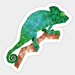 The chameleon constellation Sticker